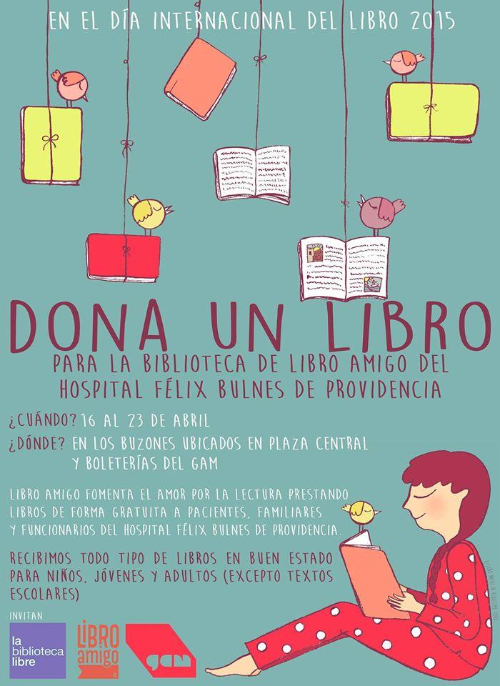 Campaña recoleccion de libros para biblioteca del Hospital Feliz Bulnes