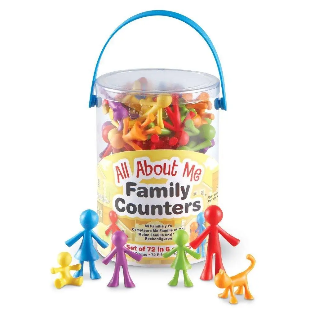 Familia Contadora Con Mascota 72 Piezas
