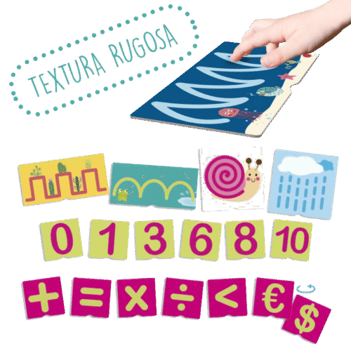 Tacto Fichas De Números Y Pre-escritura