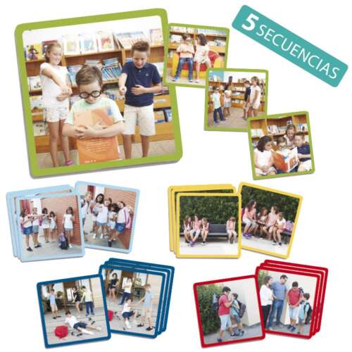 Set 5 Secuencias 4 Pasos Contra El Acoso Escolar