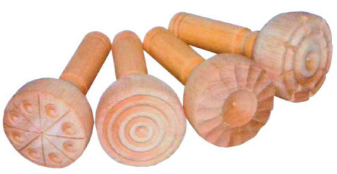 Set De Timbres De Madera Para Arcilla