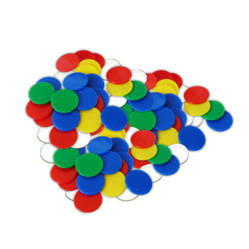 Set 480 Fichas Contadoras Plásticas De 22 Mm