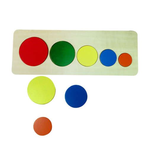 Encaje De Círculos De Colores De Madera