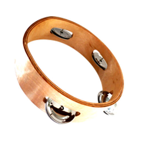 Pandereta De Madera De 6 Pulgadas