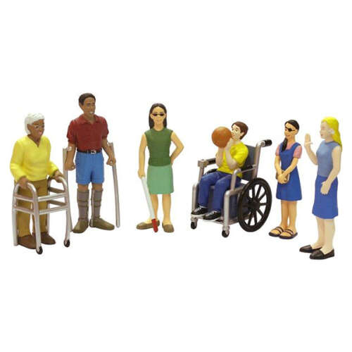 Set 6 Figuras Con Capacidades Diferentes
