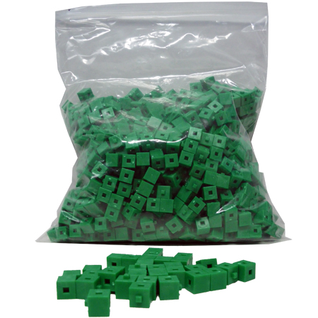 Cubos De 1cm Conectables Verdes