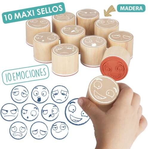 Timbres Maxi-sellos De Las 10 Emociones