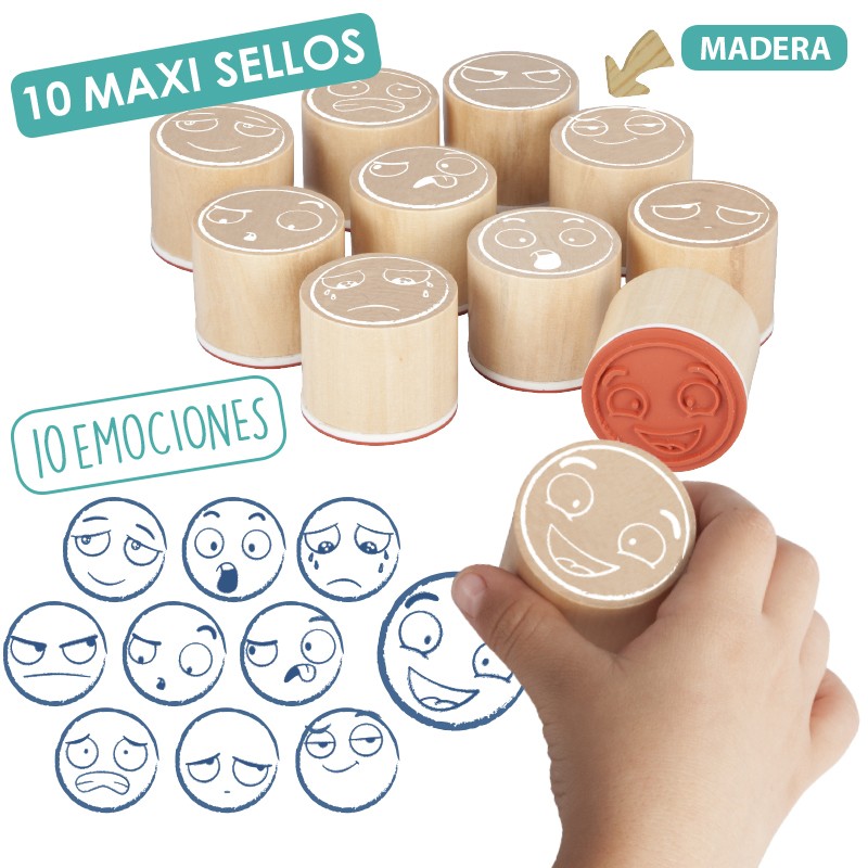 Timbres Maxi-sellos De Las 10 Emociones