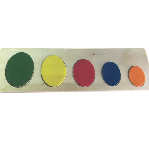 Encaje Ovalado De Colores De Madera