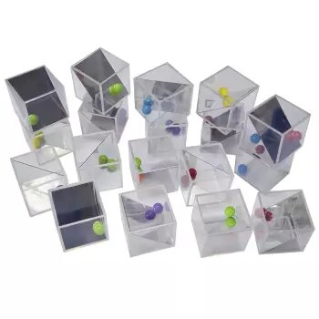Cubos De Simetria Traslucido Con Espejo