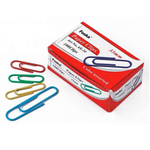Clip 33mm Colores 100und