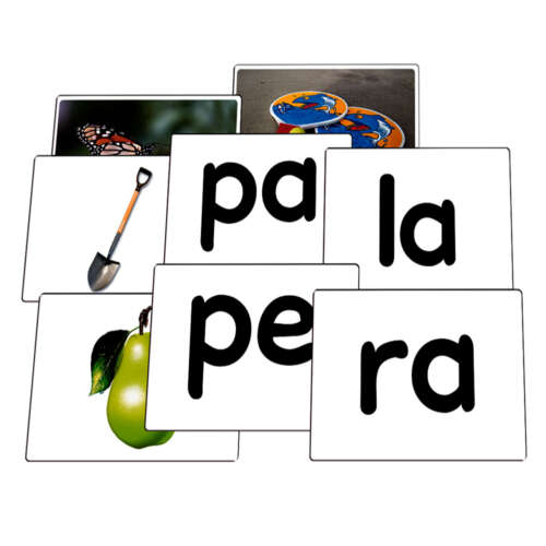 Tarjetas De Sílabas Y Dibujo Para Asociar