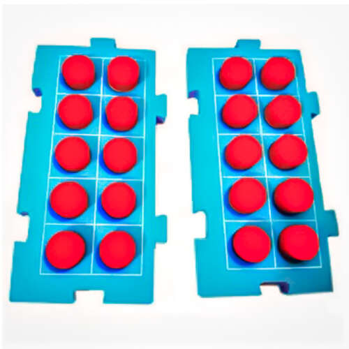 Set 4 Tableros Con 10 Fichas Para Suma Y Resta