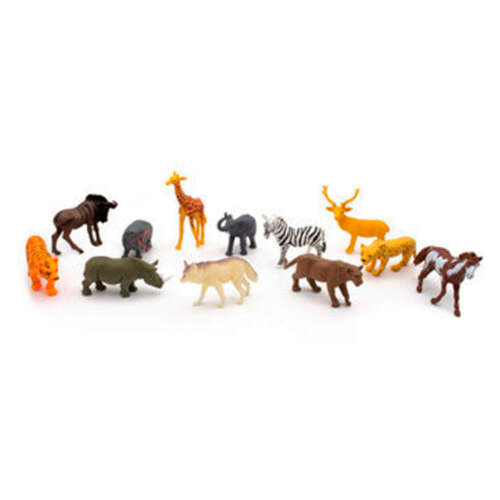Set De Animales Salvajes 12 Unidades