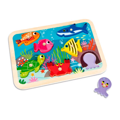 Puzzle De Encaje De Peces