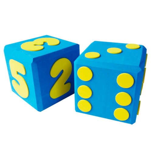 Set De 2 Dados De Goma Eva Num Y Puntos
