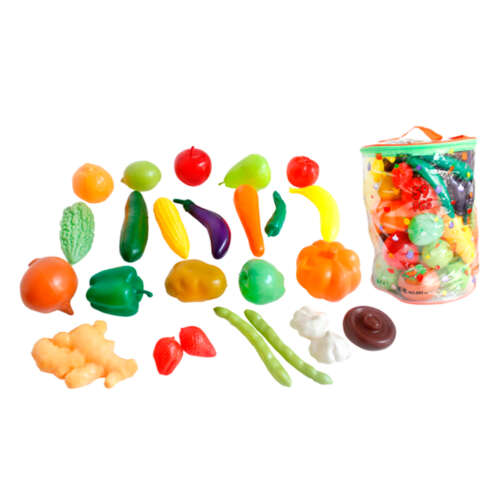 Bolso De 59 Frutas Y Verduras De Plástico
