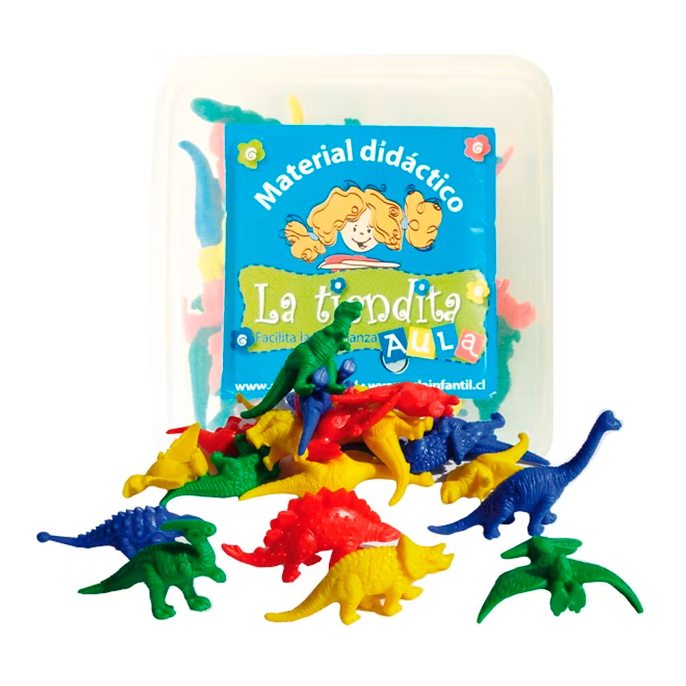 Caja 32 Piezas Dinosaurios P/clasificar