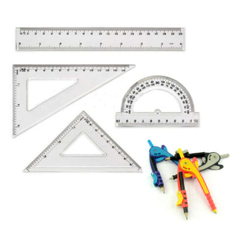 Set De Instrumentos Geométricos Para El Alumno