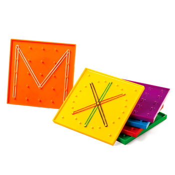 SET DE 6 GEOPLANOS 15CM