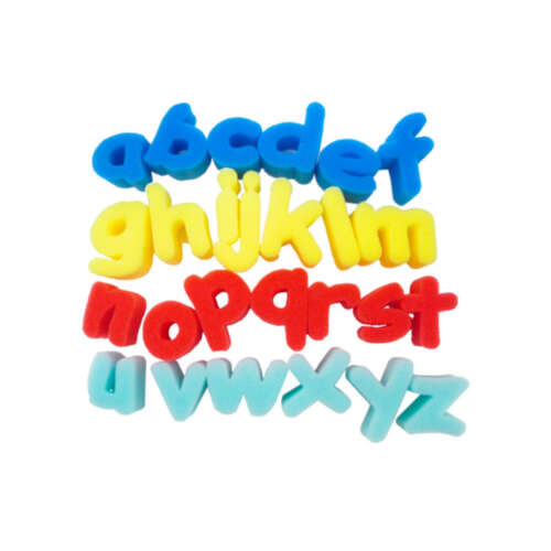 SET DE 26 TIMBRES DE LETRAS MINÚSCULAS ESPONJA