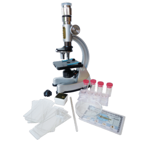 Set De Microscopio Con Luz