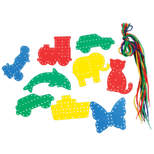Pote 16 Figuras Para Enhebrar