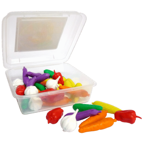 Set 36 Verduras De Goma P/clasificar