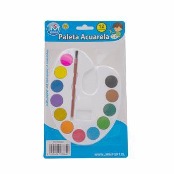 Paleta Acuarela 12 Colores