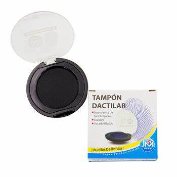 Tampon Dactilar Circular Negro