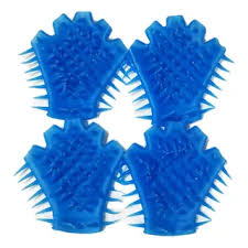 SET DE 4 GUANTES DE RELAJACION GOMA SOFT AZUL